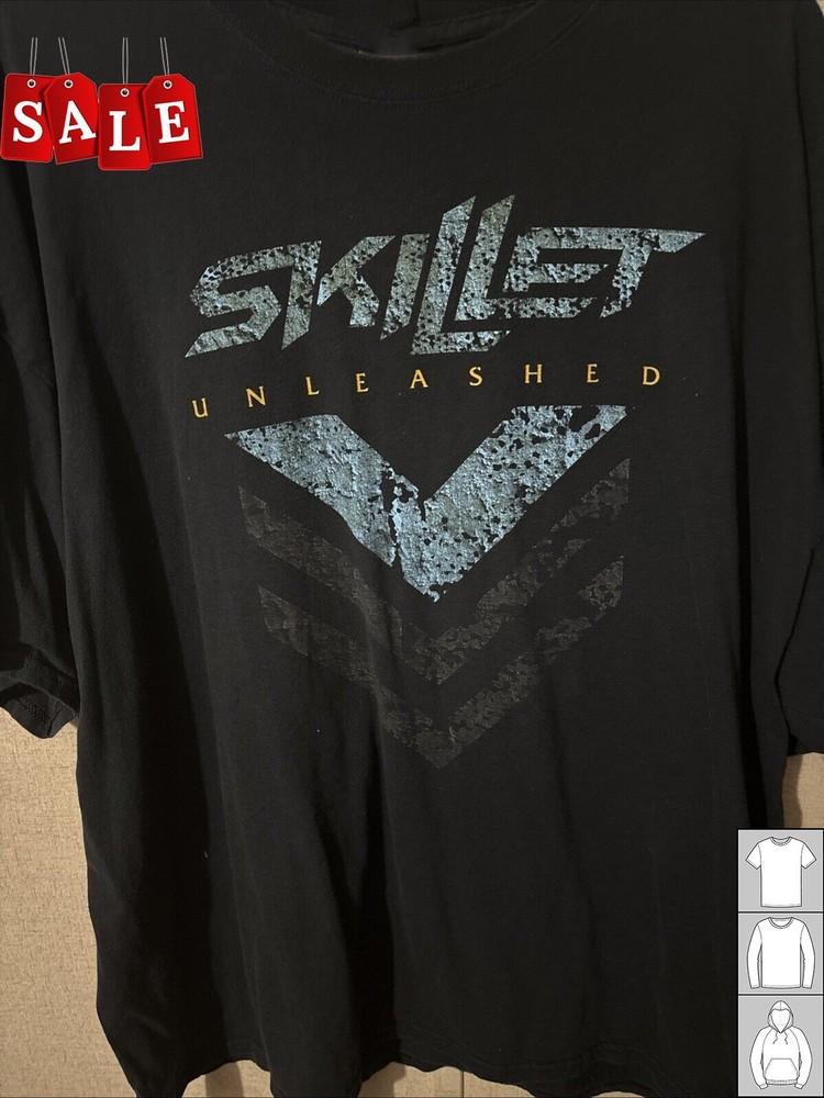 Новая редкая футболка с логотипом группы Skillet Подарок для фанатов Черная S-235XL Футболка JJ295 Унисекс