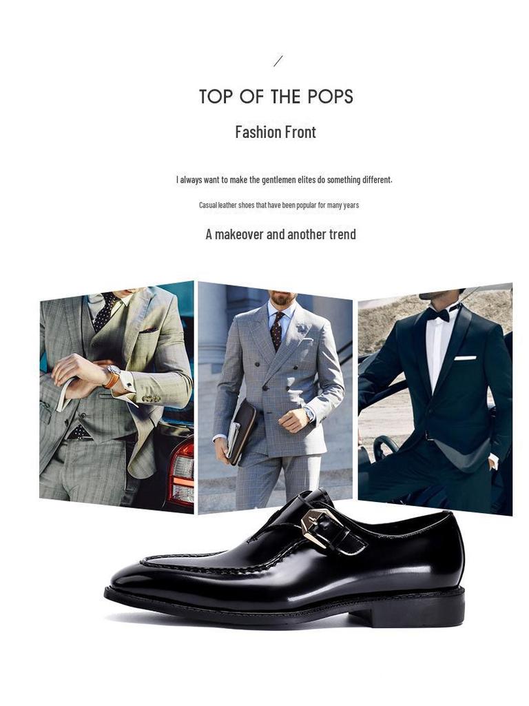 Мужские черные туфли-лоферы VIP из натуральной кожи — деловая, официальная и повседневная обувь