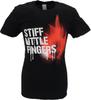 Unisexs Black Official Stiff Little Fingers T Shirts Graffiti T Shirt