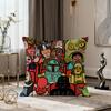 Art Design JJean JJullien Fun cushion cover soft Comfort Pillowcase for Sofa nap Living Room party Home pet Decor Pillowcover