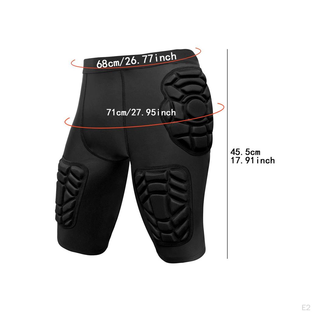 3D Hip And Buttock Crash Pad Protection, Protector, Gear, Compression Slider Shorts for Skating,