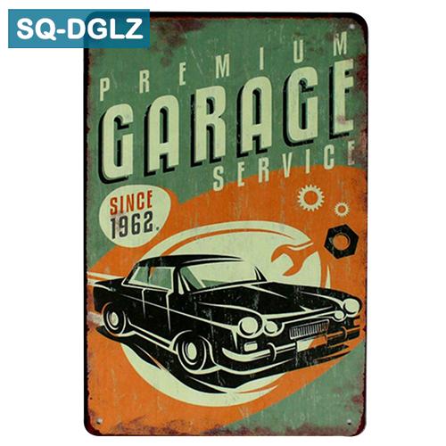 [SQ-DGLZ] Горячая MUSCLE CAR GARAGE Металлическая вывеска Магазин Настенный декор Оловянная вывеска Винтажные металлические вывески Домашний декор Живопись Таблички Художественный постер