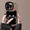 Привет кошка для Apple 16 чехол для мобильного телефона 13 защитный чехол iPhone 15 веселый 14 мультяшный 12 мягкий 11