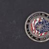 Firefighter Commemorative Coin In The Line Of Fire Strength In Unity Metal Bravery Medal Challenge Coin Collection Gift