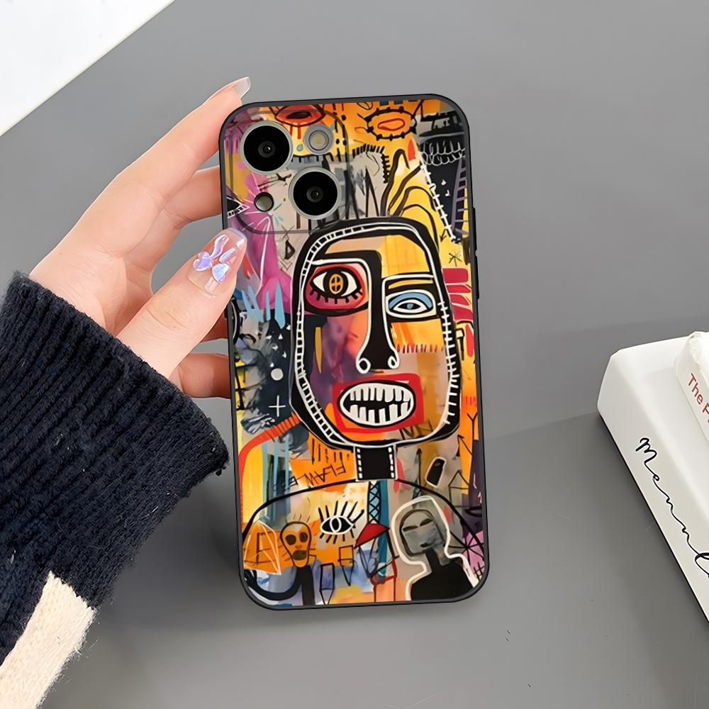 Чехол для телефона B-Basquiat Art Graffitis для iPhone 15 Pro Max 14 Pro 16 Plus 12 13 11 Xr X Xs 8 7 Plus Силиконовая задняя крышка