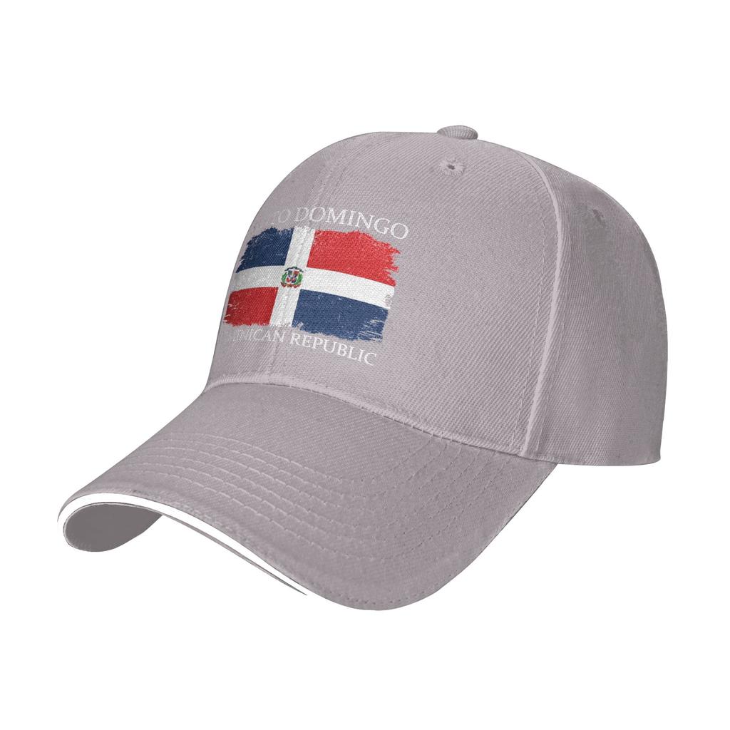 Santo Domingo Dominican Republic Flag Trucker Hat Spring Sunscreen Cap Unisexs Womens   Baseball Cap Casual Outdoor Hats