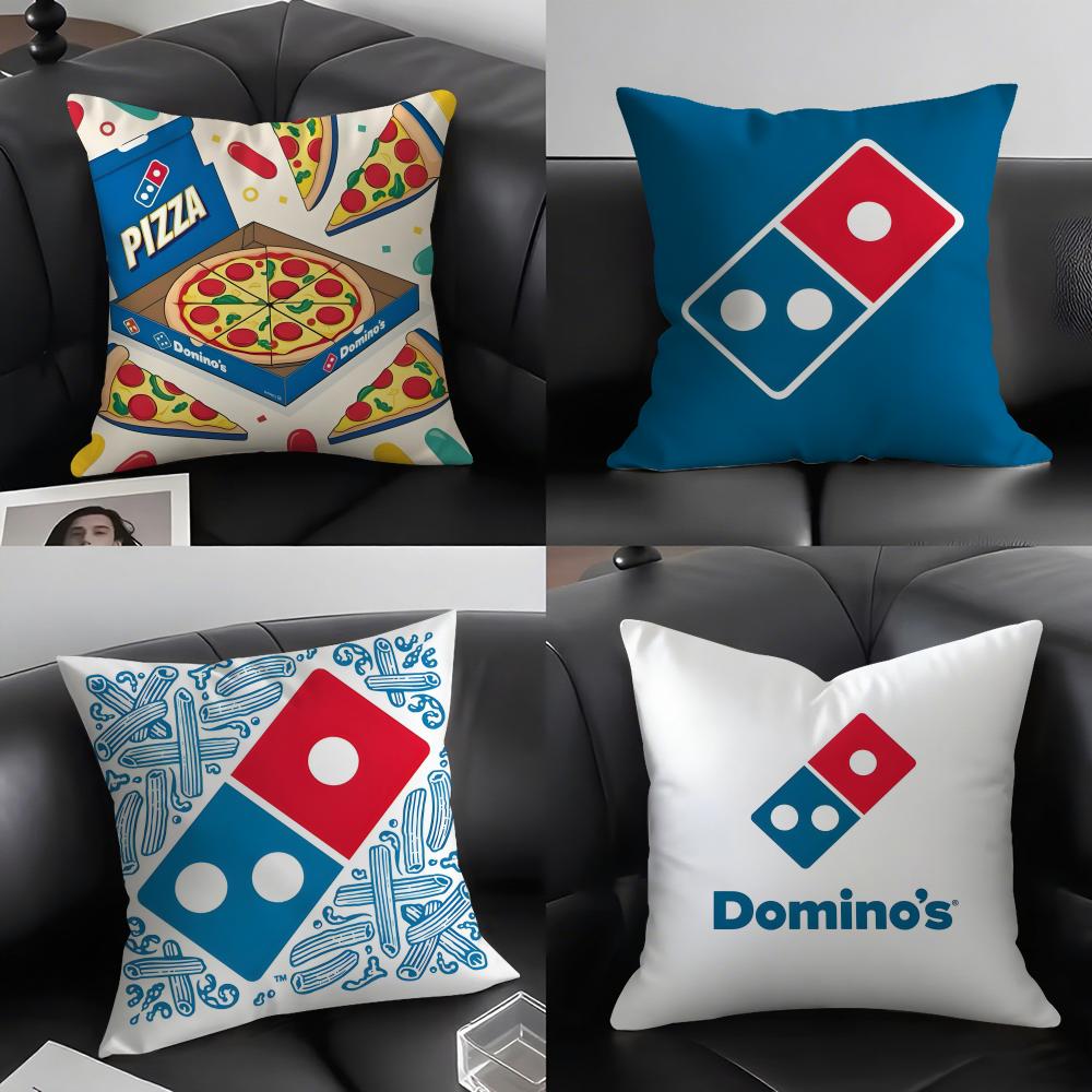 D-Domino'S Pizza Наволочка Подушка Ультрамягкая Кожевенная Ткань Облачный Комфорт и Скрытая Молния