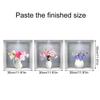 3pcs/set Wall Sticker Self-adhesive 3D Simulation Watercolor Home Decor Removble Wall Decals Potted Plant Stickers Flower Pots