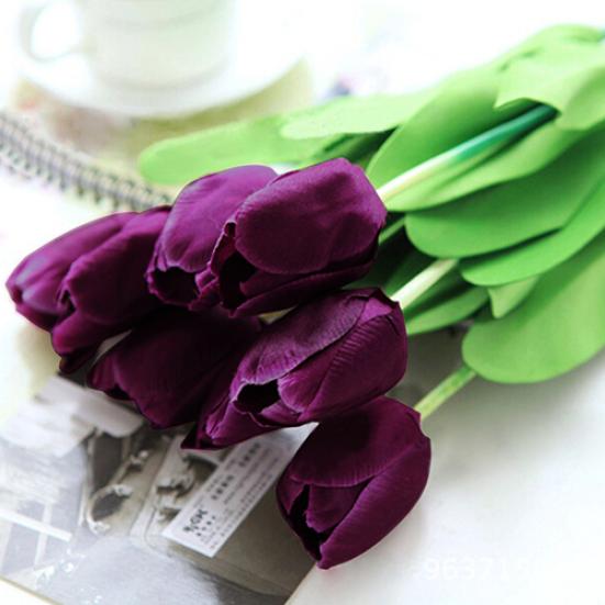 Искусственные цветы, букет тюльпанов, вечеринка, домашняя свадьба, искусственный свадебный шелковый аксессуар, свежий вид