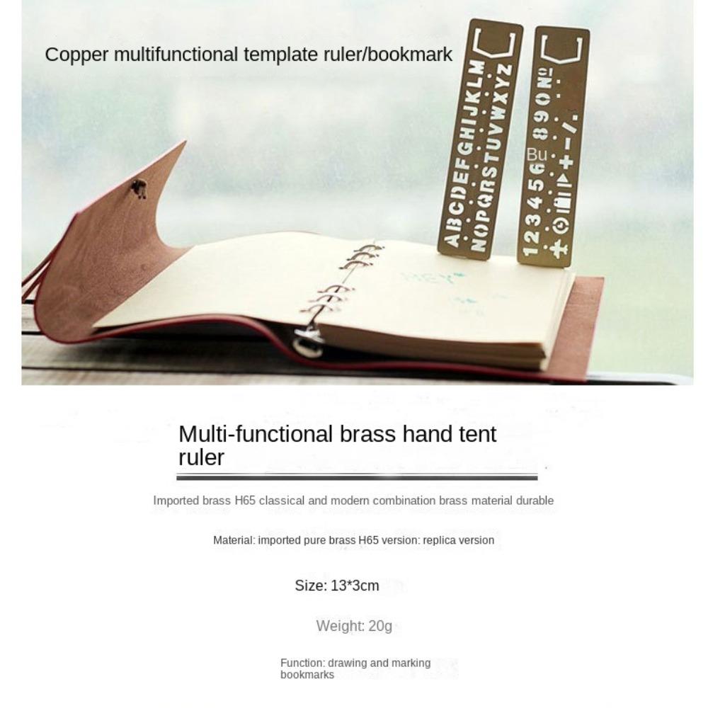 Винтажная латунная металлическая закладка линейка многофункциональная линейка детские подарки инструменты для рисования