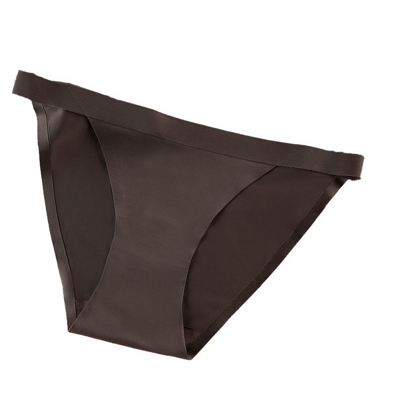 Женские трусы, бесшовное нижнее белье, тонкие удобные трусики, трусы с низкой талией, треугольные шорты с подтяжкой бедер для девочек