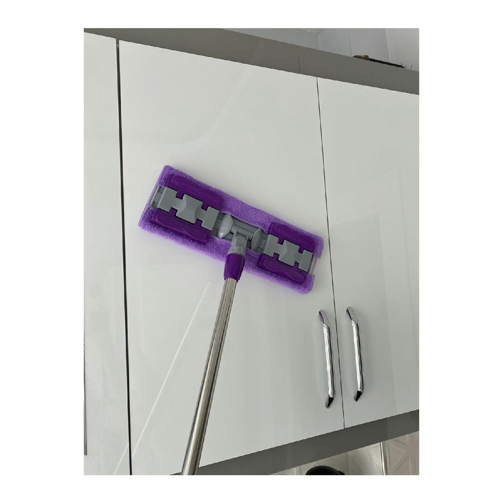 (с 1 запасной салфеткой в подарок) Швабра для пола, плитка, настенная поверхность, чистка, микрофибровая швабра с защелкой