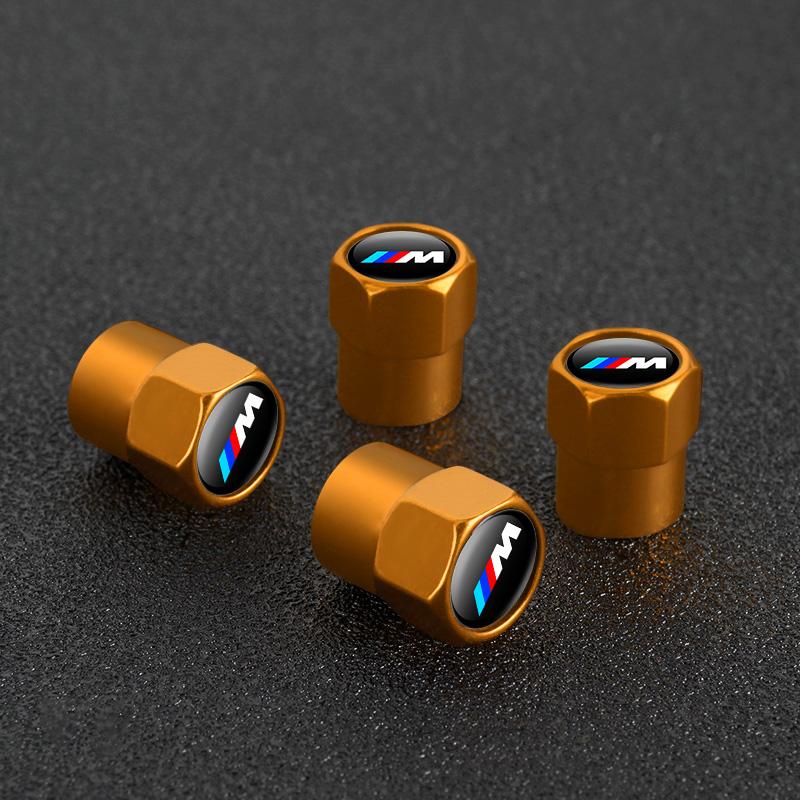 4Pcs Car Styling Wheel Tire Valve Caps Cover For BMW M Sports E36 E39 E46 E60 E90 E90 F10 F30 G20 G21 G30 G11 F15 X5 Accessories rlzh86