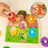 Educational Wood Dinosaur Jigsaw Early Learning Toddler Puzzles  Family Playing