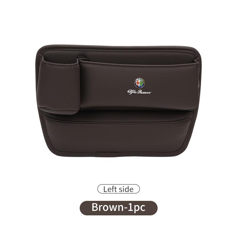 Car Seat Gap Storage Box Car Central Console Side Organizer Boxs For Alfa Romeo 159 Giulietta 156 147 Giulia Mito GT Stelvio