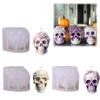 3D Rose Skull Candle Mold Silicone Soap Candle DIY Making Aromatherapy Mold Mold Halloween Mold N8K4