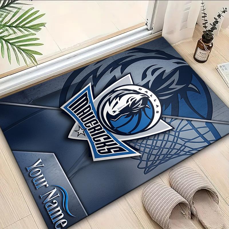 Custom Name Rug MAVERICKS BASKETBALL TEAM Area Rug Suitable for Indoor And Outdoor,Carpets for Homes, Offices,Living Rooms,Home Decor,Christmas Gift