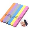 Nail File High Durability Wear Resistant Reusable Washable Bright Color Remove Nail Glue Sponge Nail File Fingernail Toenail Polishing
