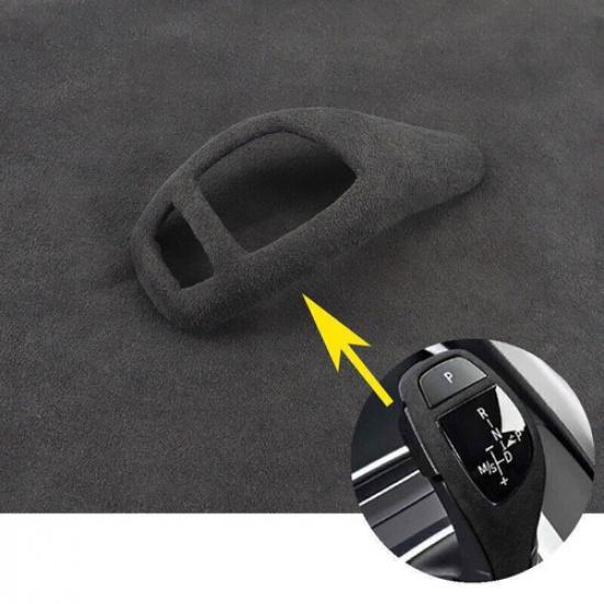 Suede Leather Car Gear Shift Knob Cover Trim For BMW X3 X4 X5 X6 1 2 3 3 4 5 6