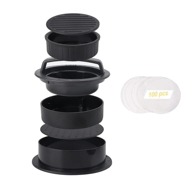 Пресс для котлет для гамбургеров, Форма круглая из ПП, Антипригарная, Для фаршированных котлет, Пресс-форма для говяжьих пирогов на гриле, Кухонные принадлежности