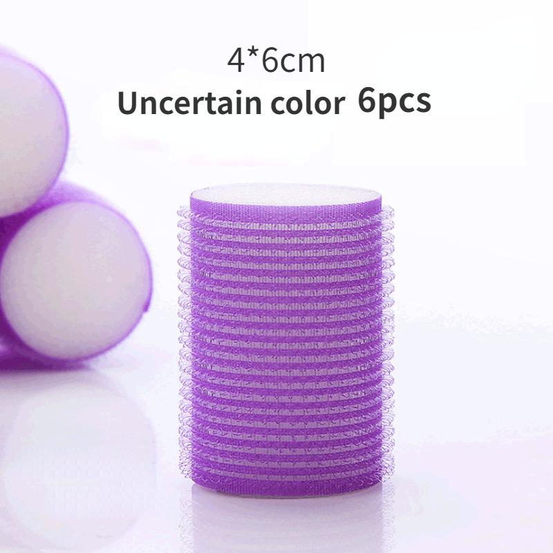 6 шт., набор бигуди для волос, самоклеящаяся без нагрева, самоклеящиеся щипцы для завивки волос, парикмахерские, безнагревательные бигуди, классические аксессуары для укладки