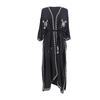 "Women's Cotton Embroidered Cardigan: Loose, Long Beach Cover-Up & Sun Protection"