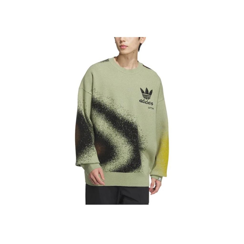 adidas X SFTM вязаный свитер зеленый унисекс топы JI9643