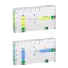 Transparent Cuboid High Precision for T Level Integrated Small Household Magnetic Level Bubble Level 95x51x13mm Durable