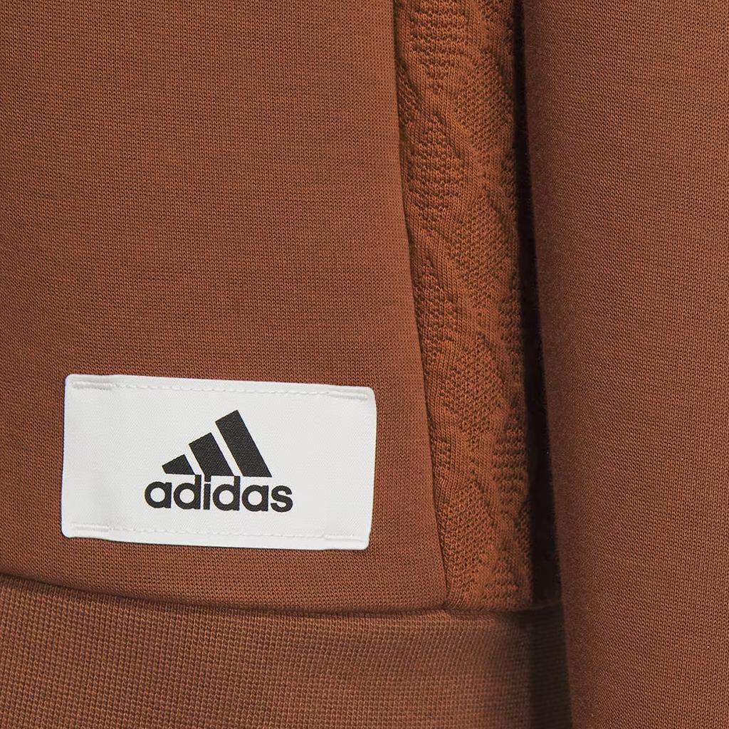 adidas Толстовка с капюшоном Lounge с логотипом Letter, женские топы, коричневый IP0755