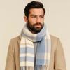 Soft Knitted Wool Scarf Cold-proof Long Neckscarf with Tassel Large Classic Plaid Scarf  Women