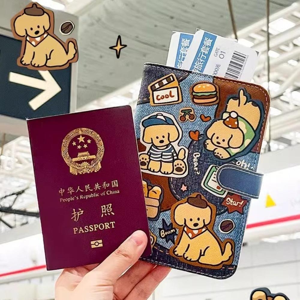 Водонепроницаемая обложка для паспорта из искусственной кожи, кошелек для карт, портативный держатель для паспорта для путешествий