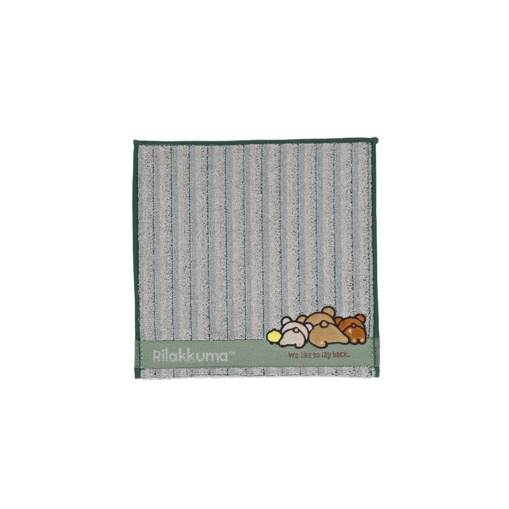 Marushin Rilakkuma Layback Bear Design Handkerchief for Girls - Cute Character Mini Towel, Cotton