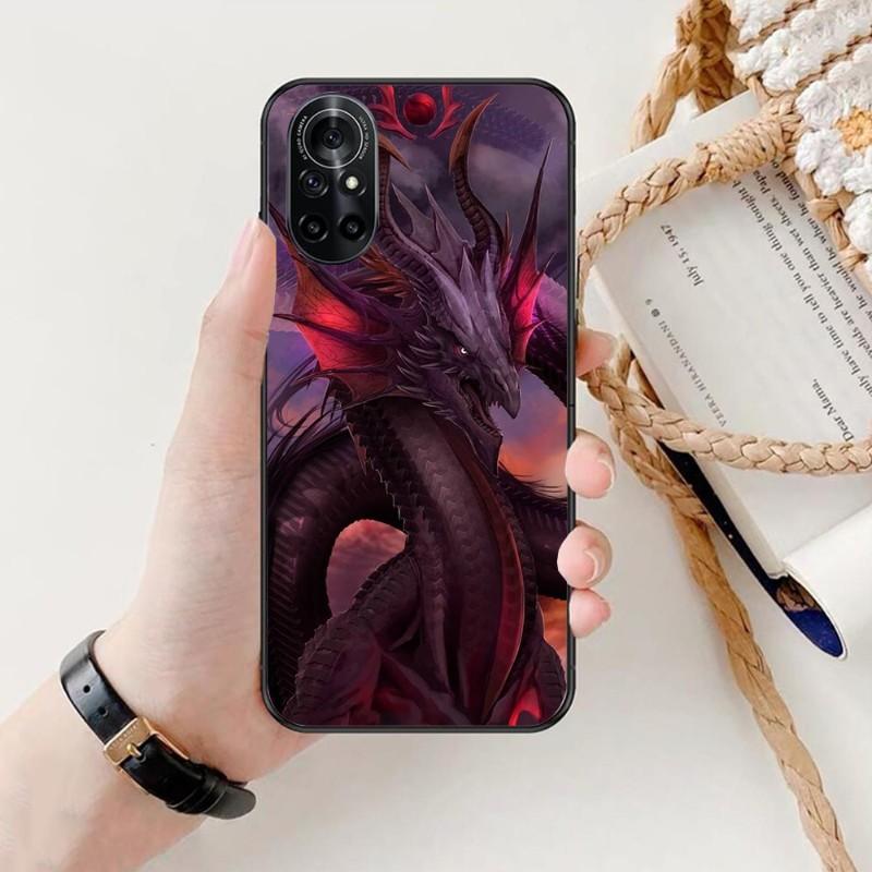 Чехол для телефона Cool Dragon Art для Honor 70 50 20 7S X9 X8 X7 Magic 4 3 Pro, мягкий черный чехол для телефона