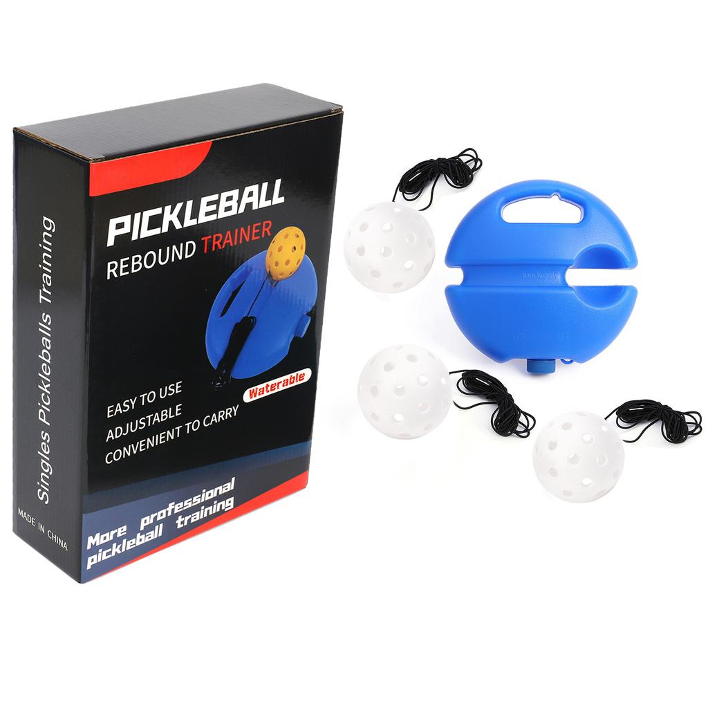 Pickleball Trainer Spare Ball Elastic String Color Box Package Holed Balls Pe High Elastic with Wire