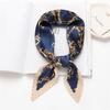 New plaid silk scarf European and American temperament scarf simulation silk spring summer decorative scarf professional silk scarf crumpled square sc