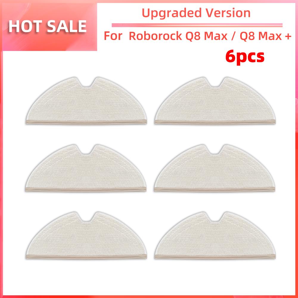 Совместимость с Roborock Q5 Pro / Q5 Pro+ / Q8 Max / Q8 Max+ Основная боковая щетка HEPA-фильтр Насадка для швабры Детали пылесборника Аксессуары