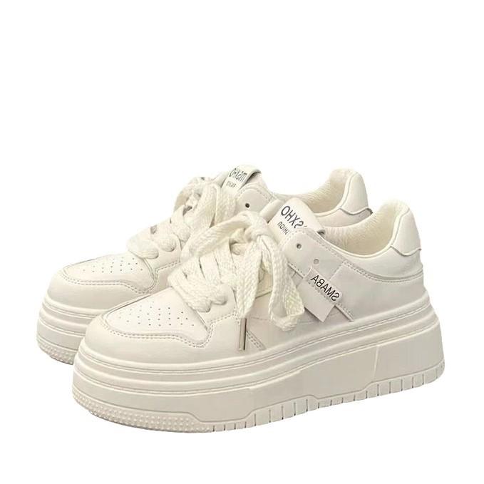 Кроссовки женские легкие беговые кроссовки на платформе обувь для скейтборда 2024 осень и зима новые повседневные универсальные модные туфли-буханки