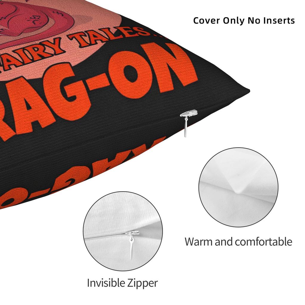 Dragon Tales Pillow Cover Print Cushion Cover Cute Funny Pillow Case For Sofa Home Decoration