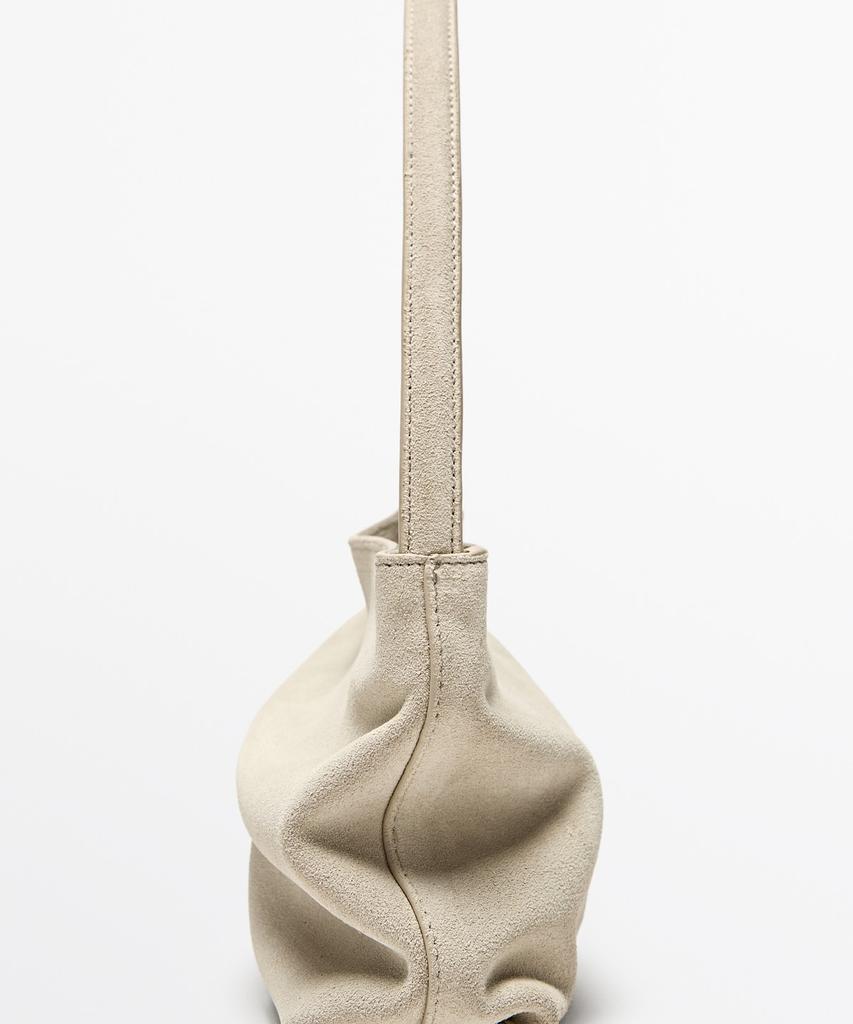Massimo Dutti Split Suede Shoulder Bag