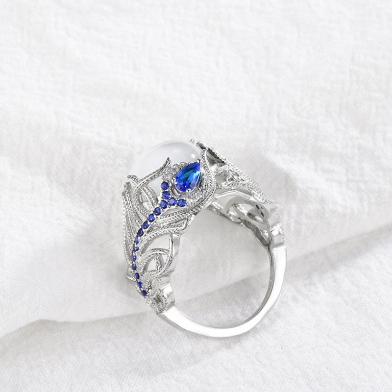 BELLA BOX Модные кольца с перьями для женщин, аксессуары для вечеринок, подарки, винтажные украшения