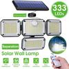 Solar Outdoor Light 122/333 LED Solar Security Flood Light with 3 Modes Adjustable Lighting Street Light for Garage Garden Patio