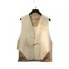 Chic Petite New Chinese Style White Vest for Women - Spring/Fall Collection