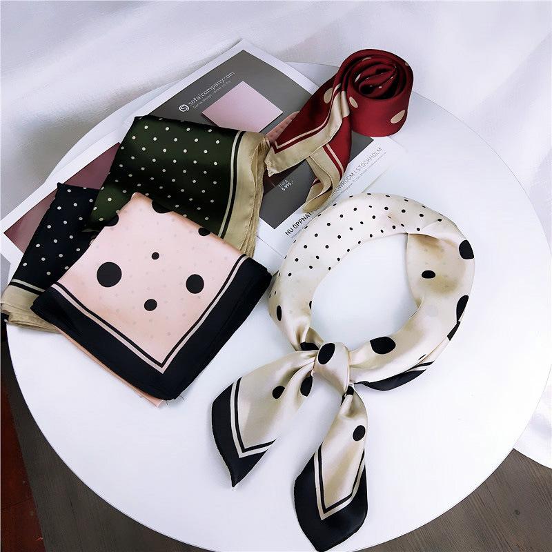 Модный декоративный шарф, повязка для волос, резинка для волос 70, маленький квадратный шарф, шелковый шарф, женский весенне-осенний универсальный маленький шарф, профессиональный шарф