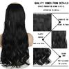 MISSQUEEN 22 Inches 5 Clip In Hair Extension Heat Resistant Fake Hairpieces Long Wavy Hairstyles Synthetic Clip In On Hair Extensions