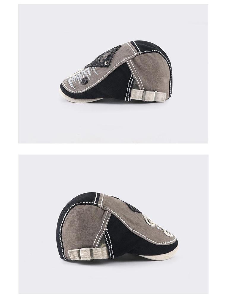 Летние шляпы в стиле ретро с эффектом потертости для мужчин, женщин и детей.: Кепка и бейсболка в британско-корейском стиле