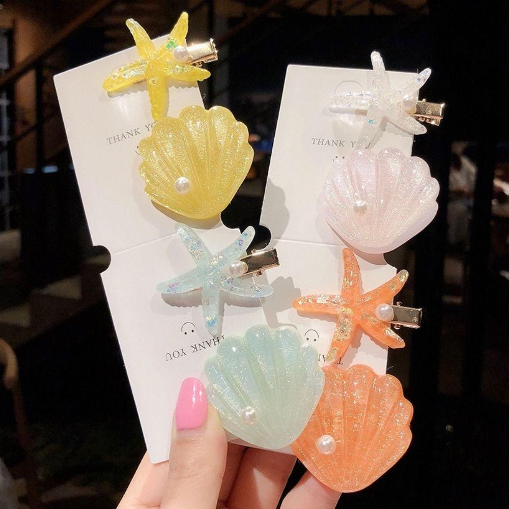 Милые шпильки Искусственные шпильки для волос Аксессуары для русалок Заколка Пляж