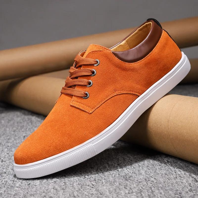 Leather Shoes Men Outdoor Fashion Casual Sneakers Shoe Suede Leather Loafers Men Shoes Moccasins Shoe Footwear Big Size