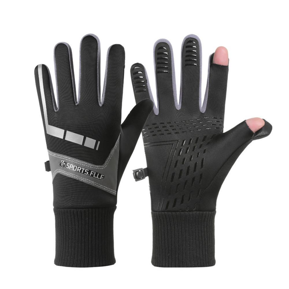 Winter Cycling Gloves Lock Buckle Warm Outdoor Gloves Thick Cycling Gloves Sports