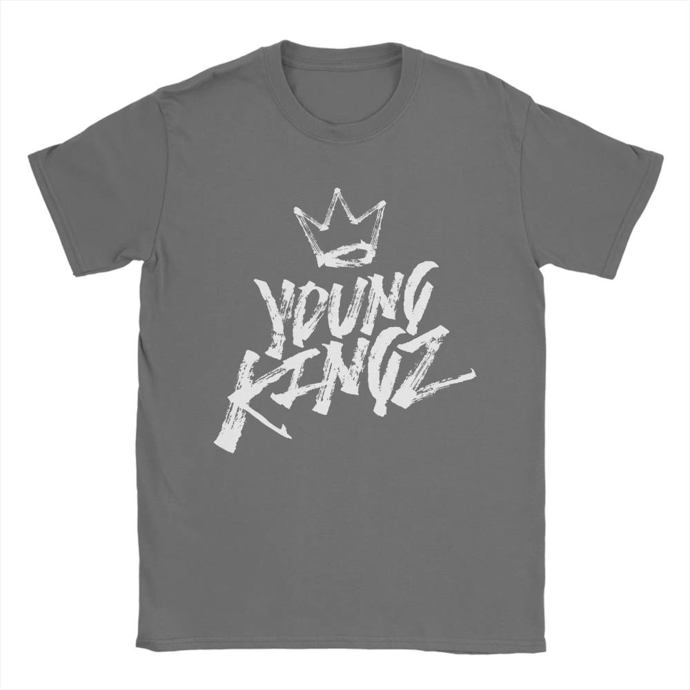Мужская футболка Young Kingz от Myke Towers Хлопок Винтажная футболка Круглый вырез Певец Тур 2026 Футболки с коротким рукавом Мерч Большой размер