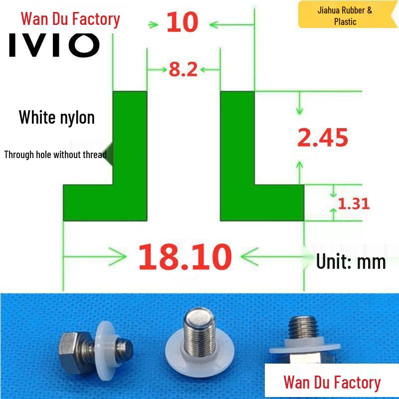 T-Shaped Nylon Insulating Bushing Spacer for M3-M35 Threads